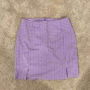Purple Plaid Mini Skirt💜